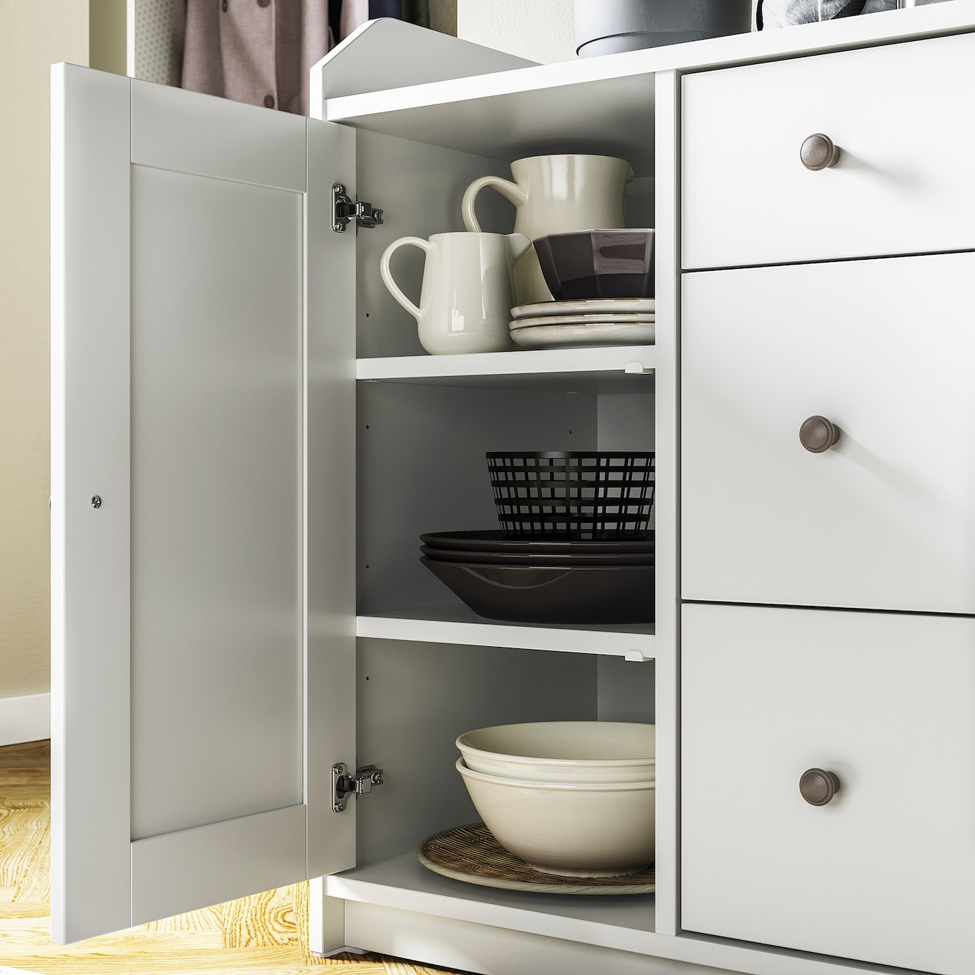 Фото ХАУГА Сервант белый