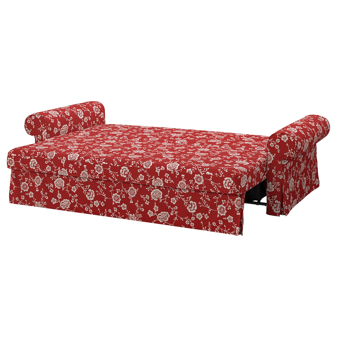 Фото ВРЕТСТОРП Диван-кровать Вирестад красный/белый