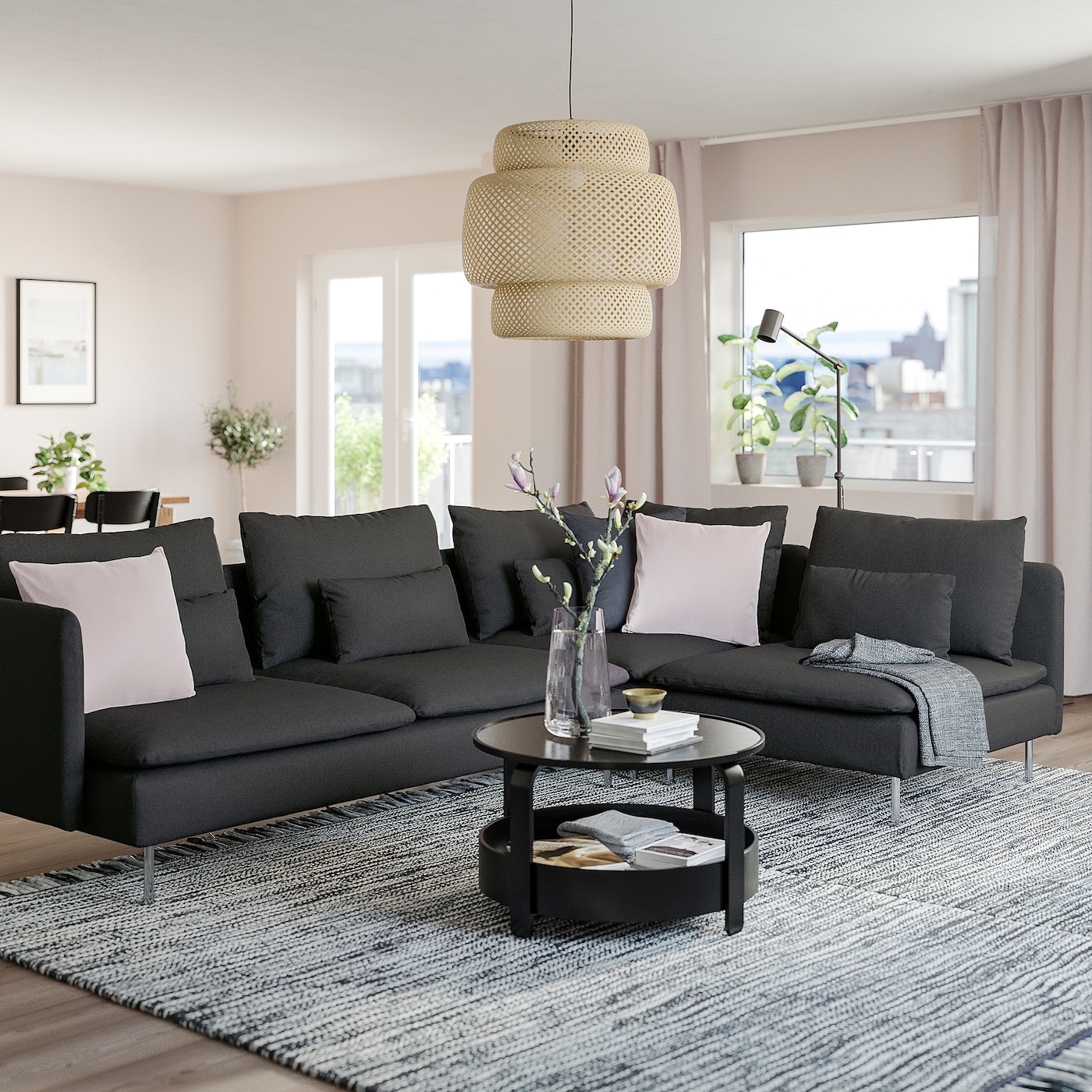 Фото СЁДЕРХАМН Секционный 4-местный уголок