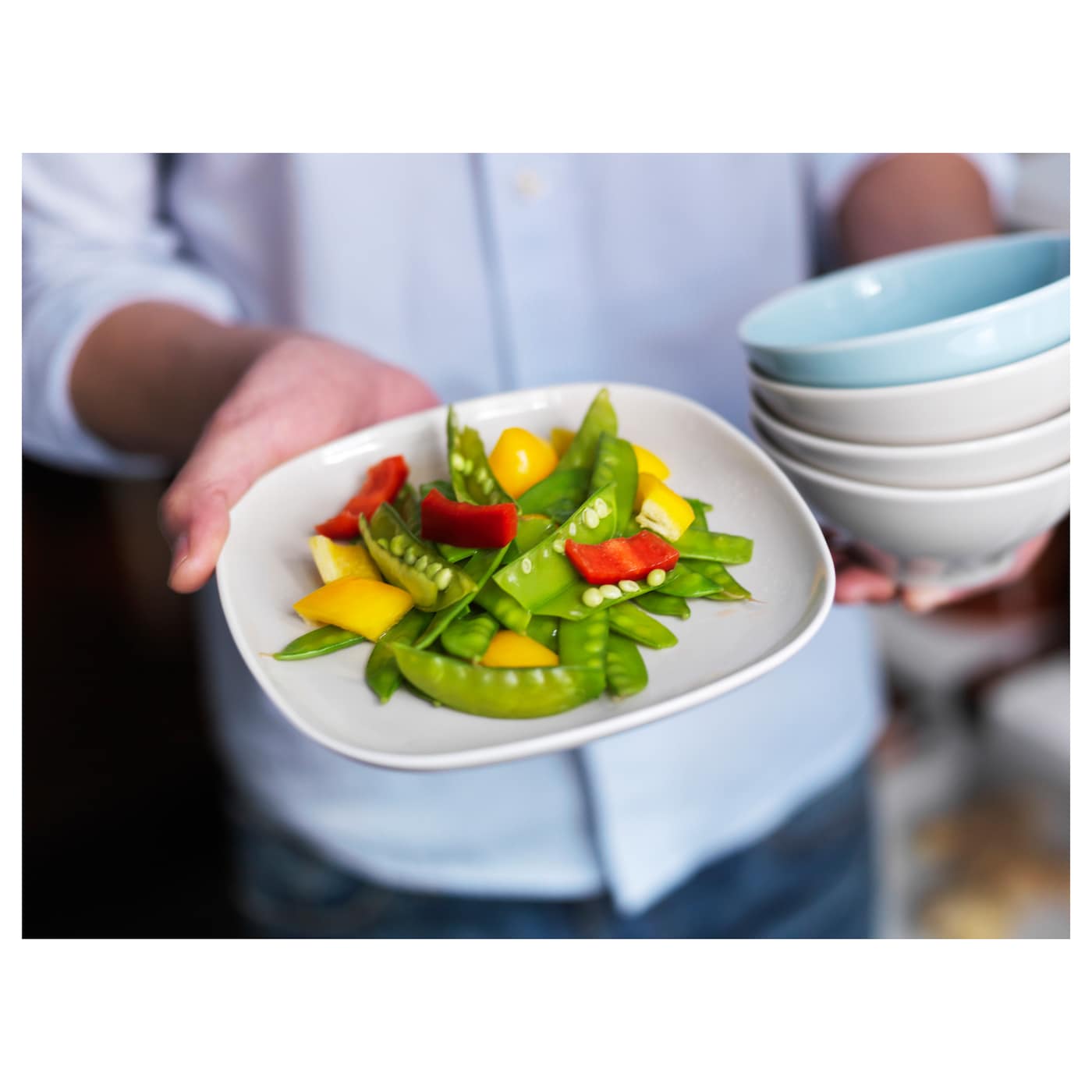Фото ВЭРДЕРА Набор посуды из 18 предметов. белый
