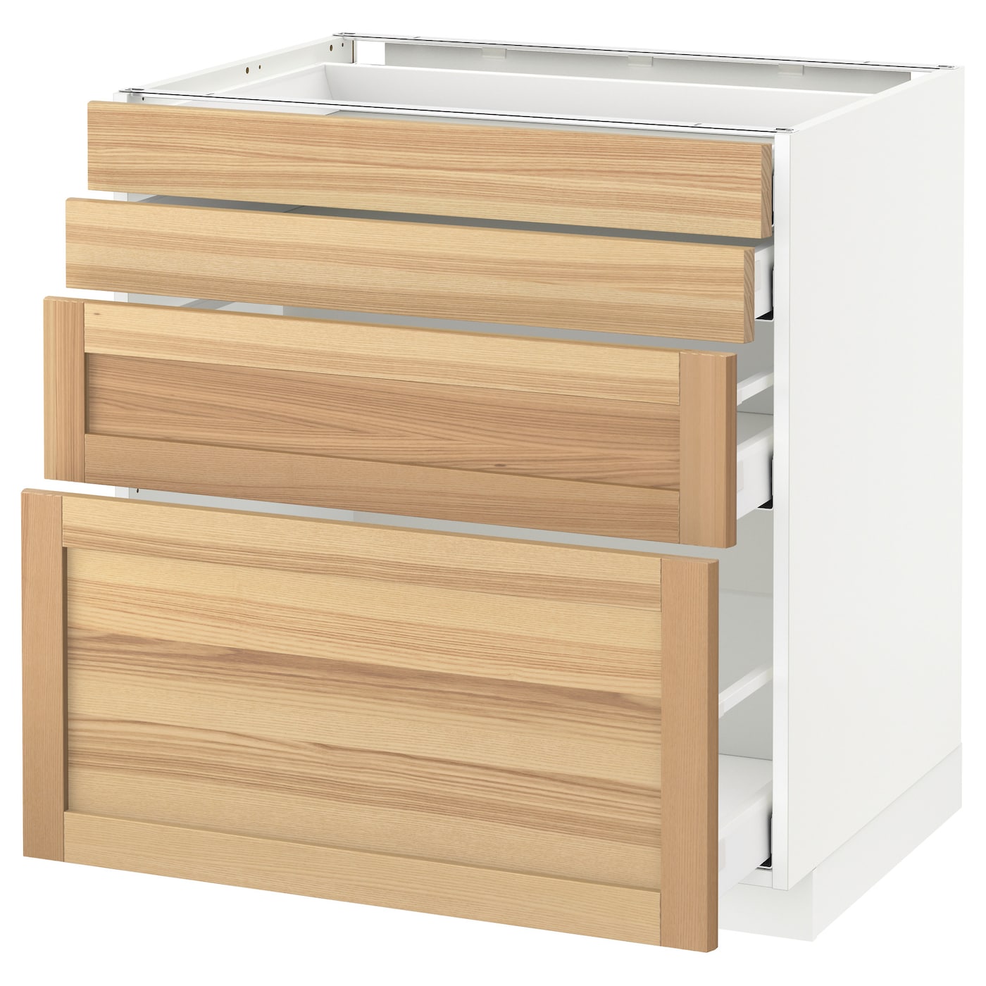 Фото Напольный шкаф 4 фронтальных панели / 4 ящика МЕТОД / МАКСИМЕРА