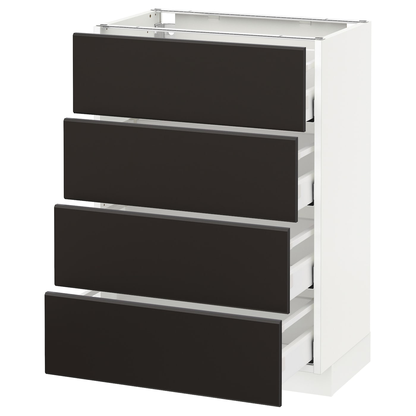 Фото Напольный шкаф 4 фронтальных панели / 4 ящика МЕТОД / МАКСИМЕРА