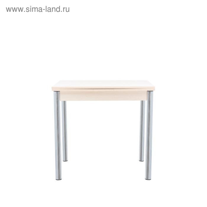 Фото Стол раздвижной Leset Марсель 1Р, металл хром, дуб 800/1470х600х750