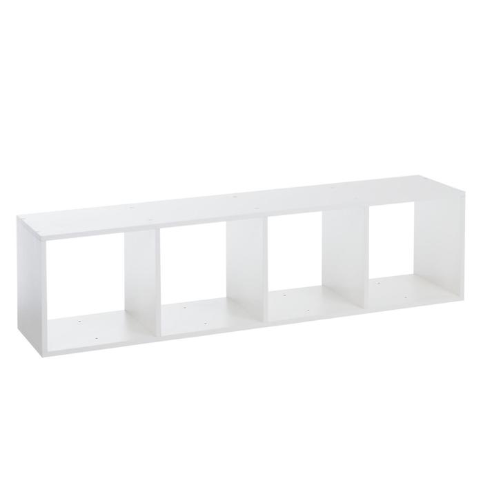 Фото Стеллаж №4 DICE CUBE 4 секции, 360х320х1395, Белый