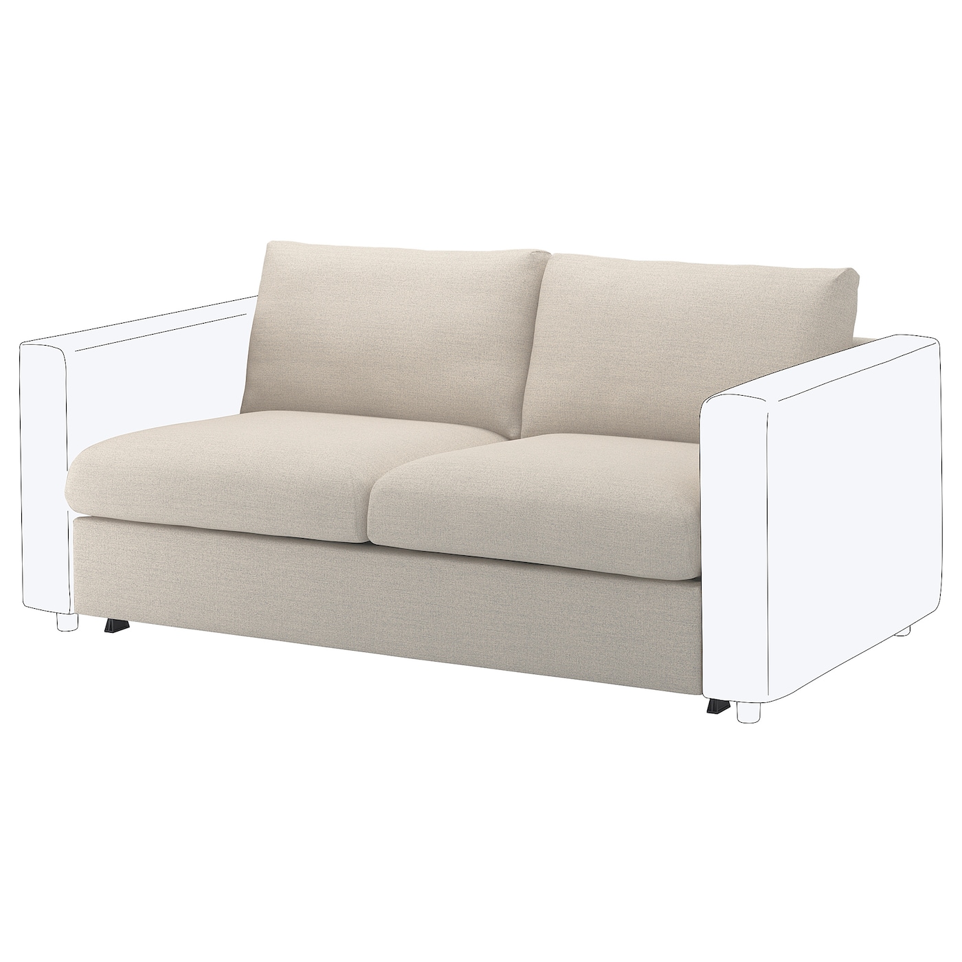 Фото ФИННАЛА, Спальное место Loveseat, Гуннаред бежевый