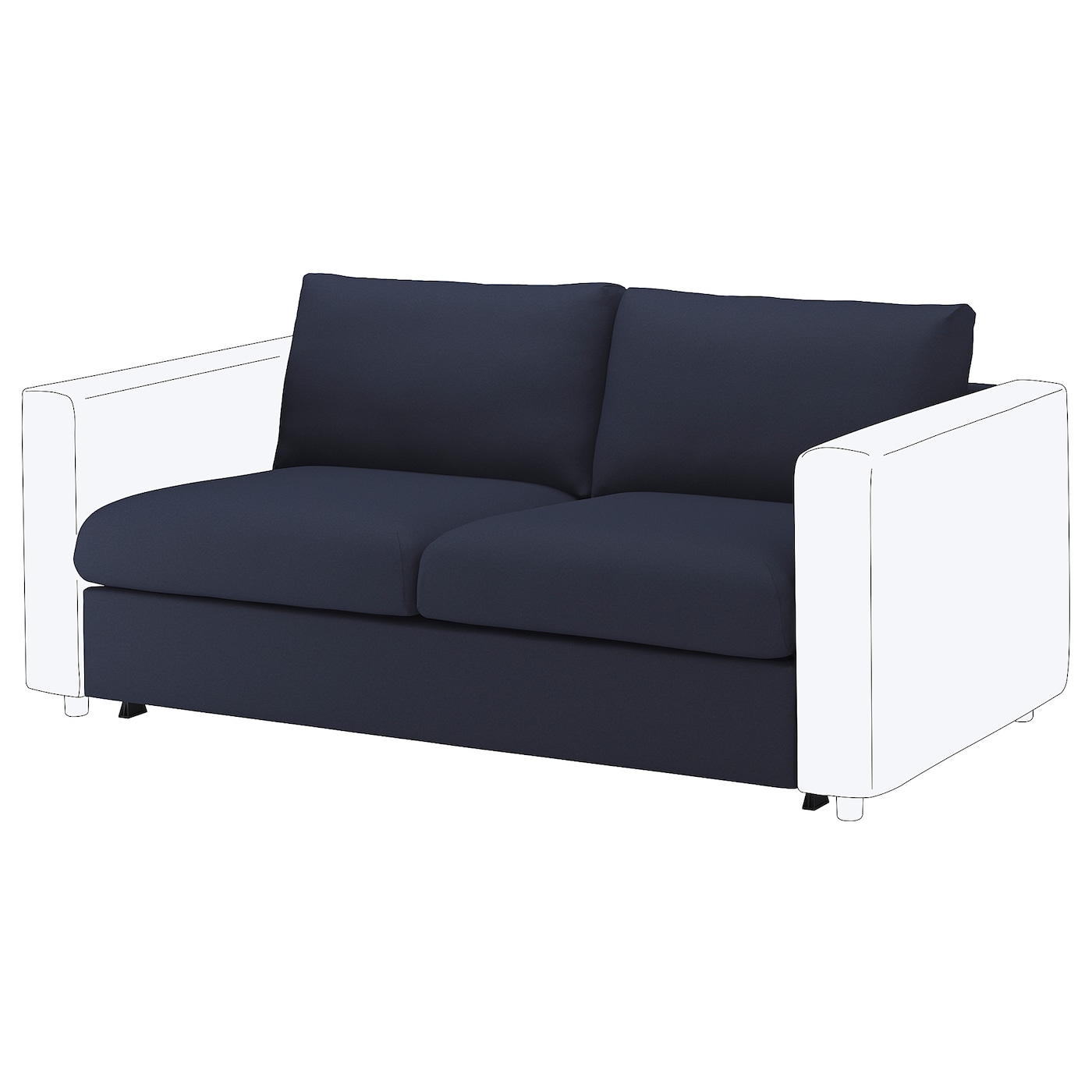 Фото ФИННАЛА, Спальное место Loveseat, Оррста черно-синий