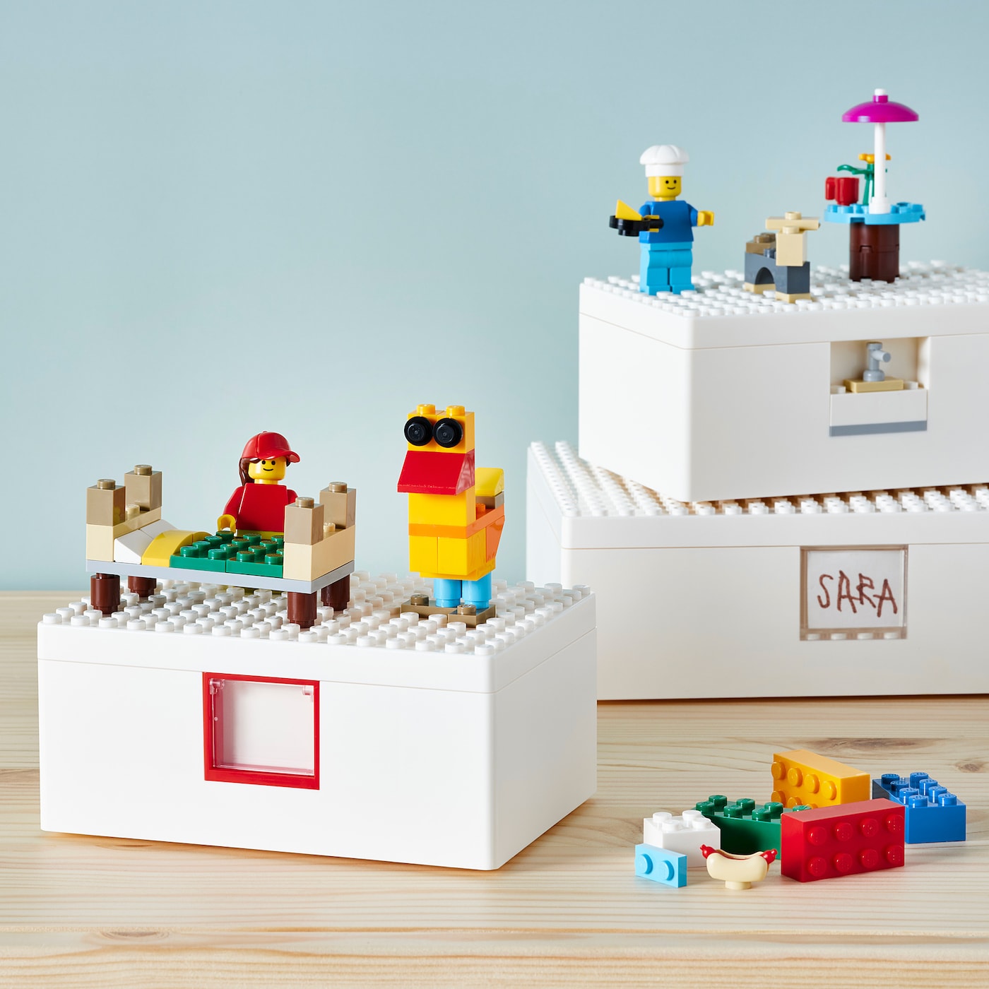 Фото БЮГГЛЕК Набор кубиков LEGO® из 201 детали смешанные цвета