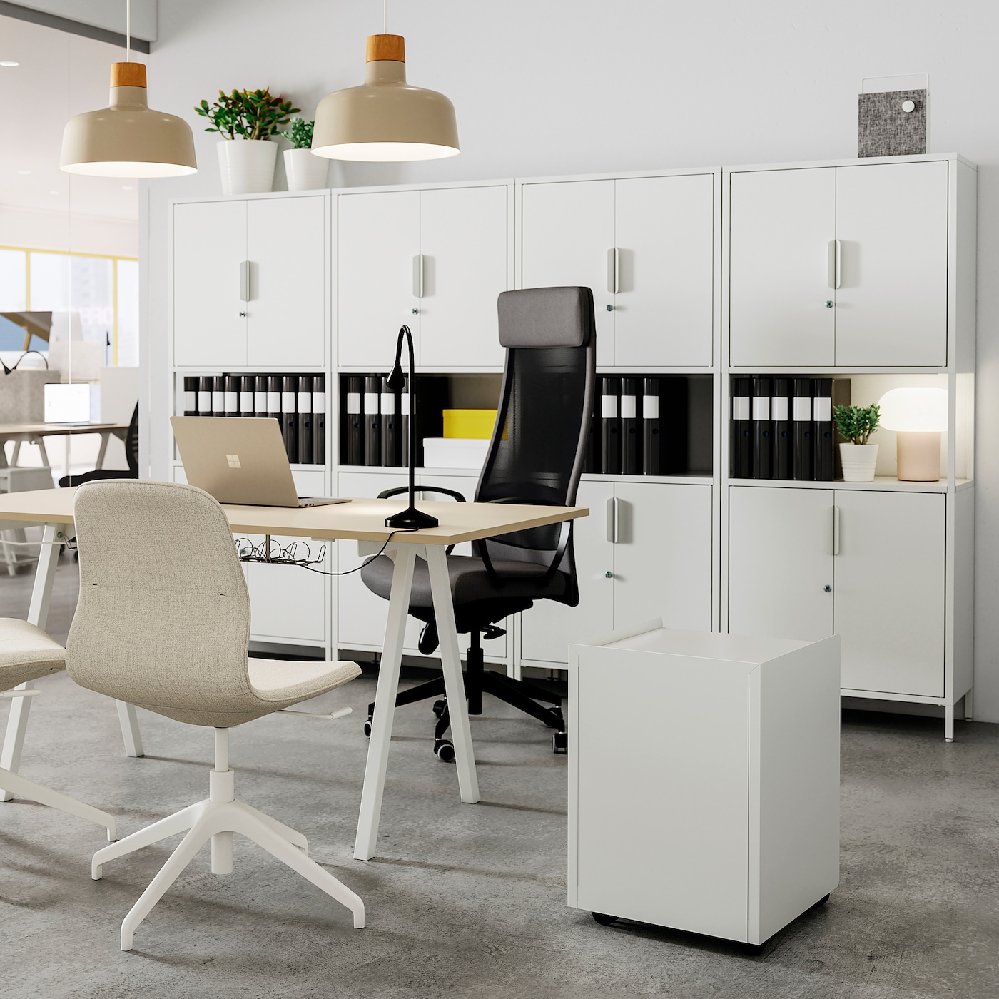 Фото ТРОТТЕН Шкаф с дверцами белый