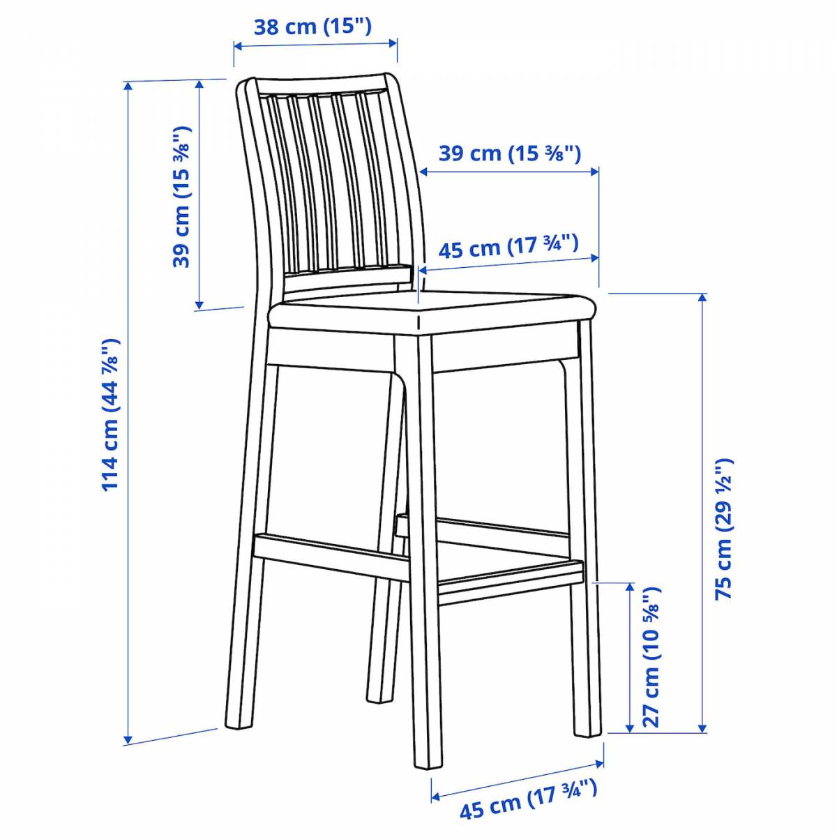 Стул ikea EKEDALEN