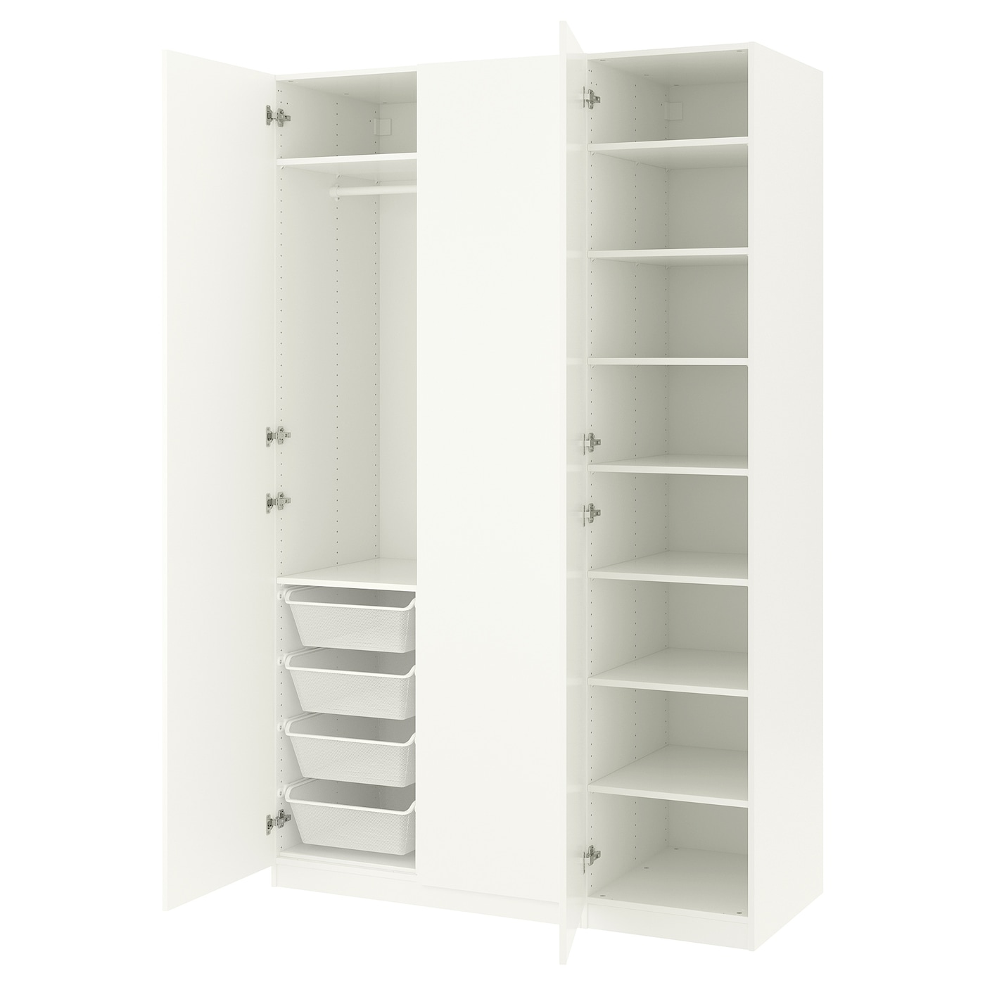 Фото ПАКС / ФОРСАНД, Гардероб, белый/белый