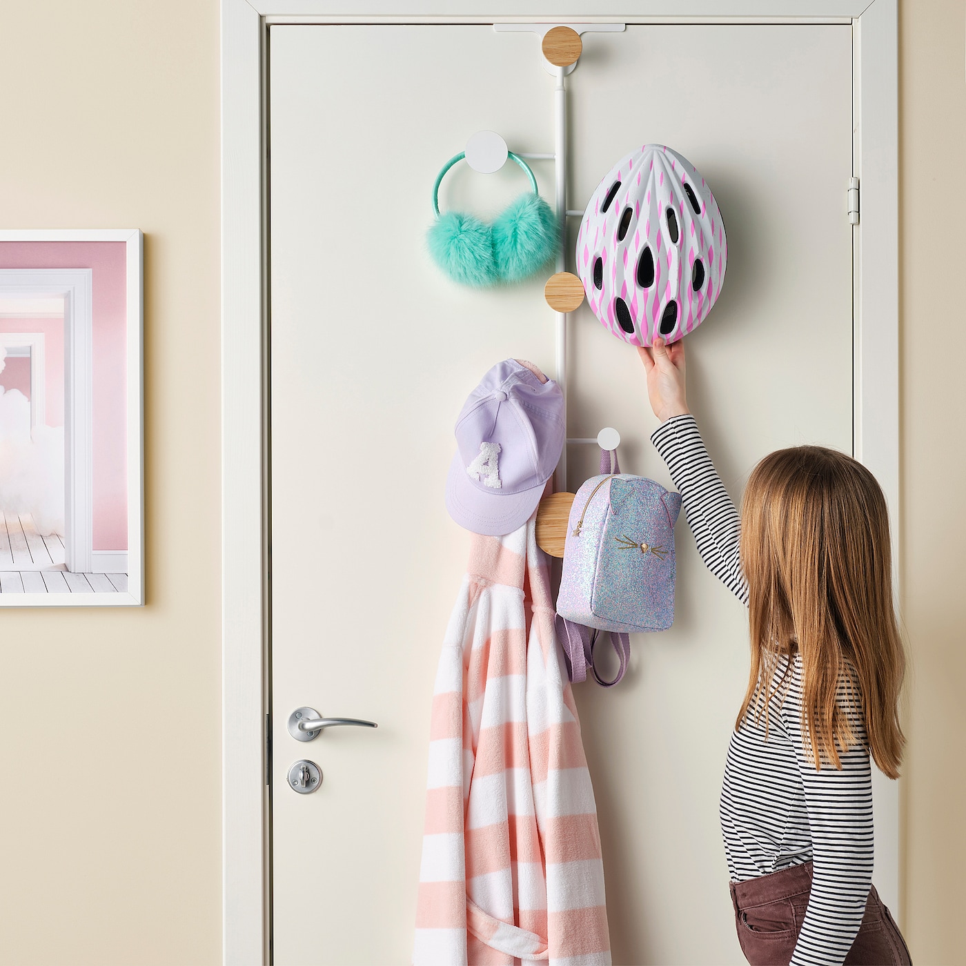 Фото БЭРФИС Вешалка для двери регулируемый