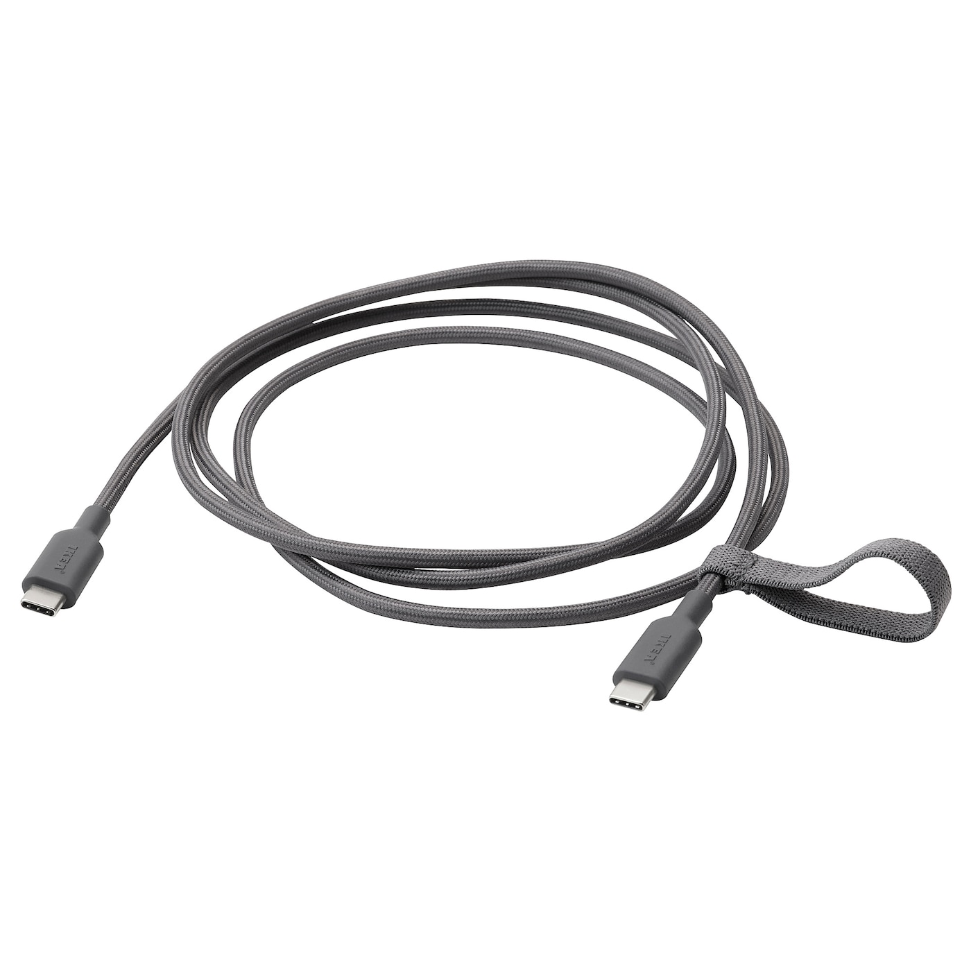 Фото ЛИЛЛХУЛЬТ, USB-C на USB-C, темно-серый