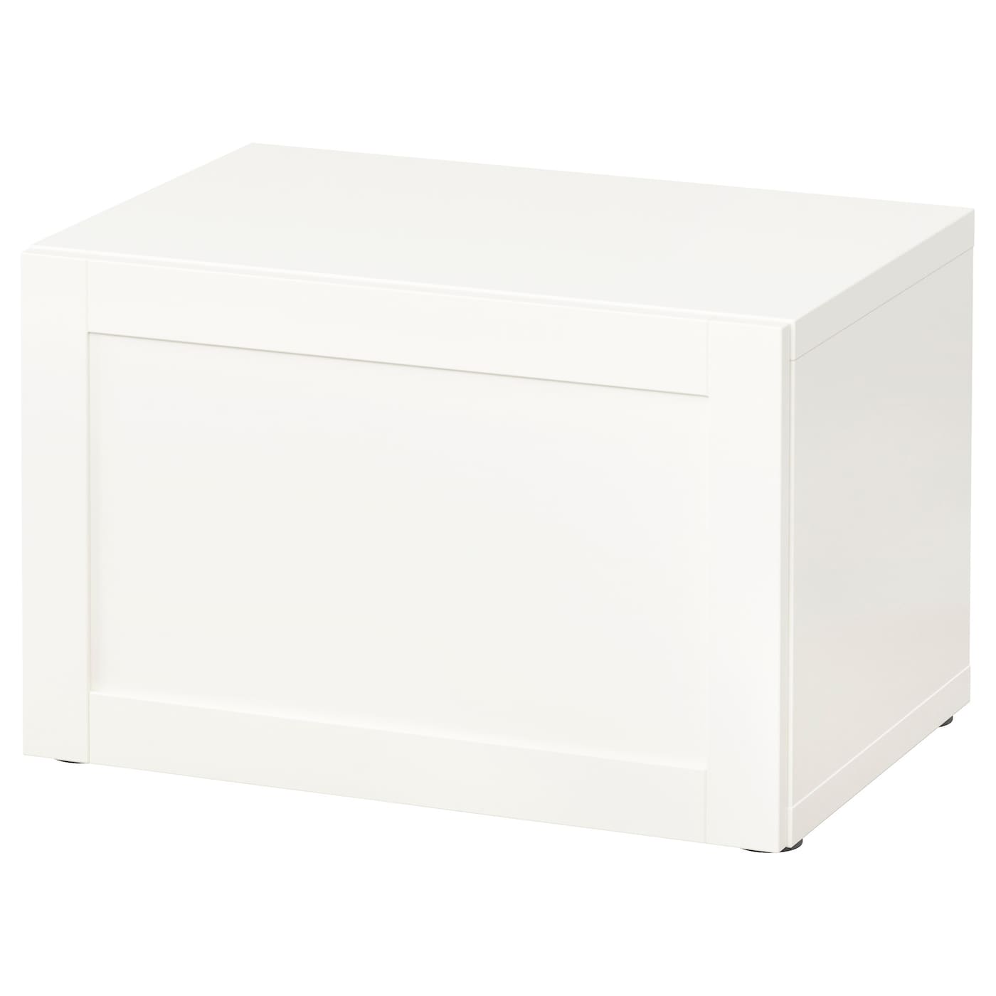 Фото БЕСТО, Стеллаж с дверцей, белый/Ханвикен белый