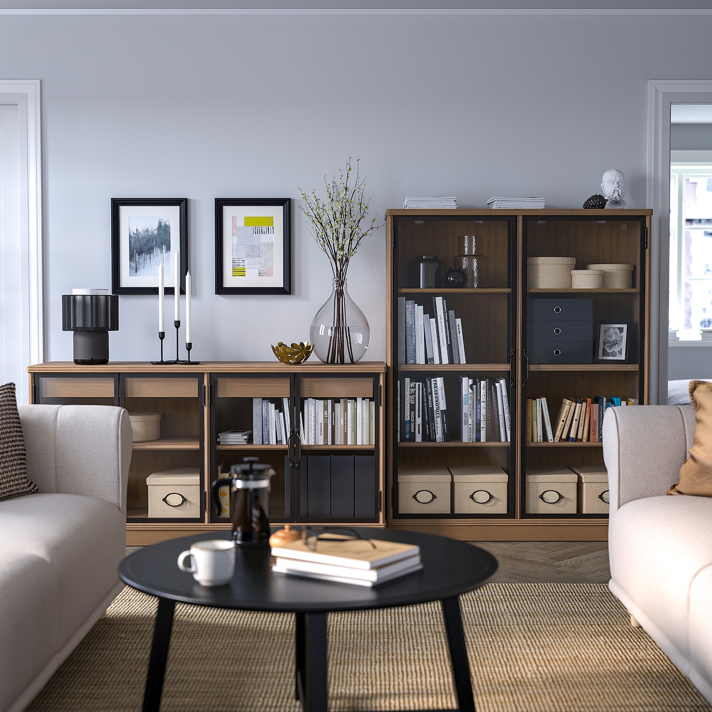 Фото ЛАНЕСУНД Комбинация хранения серо-коричневый