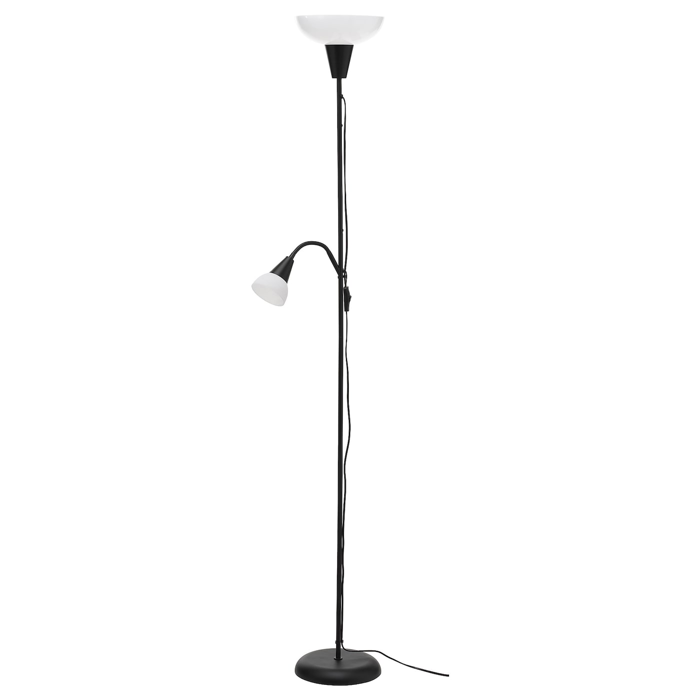 Фото ТОГАРП, Напольный светильник/лампа для чтения, черно-белый