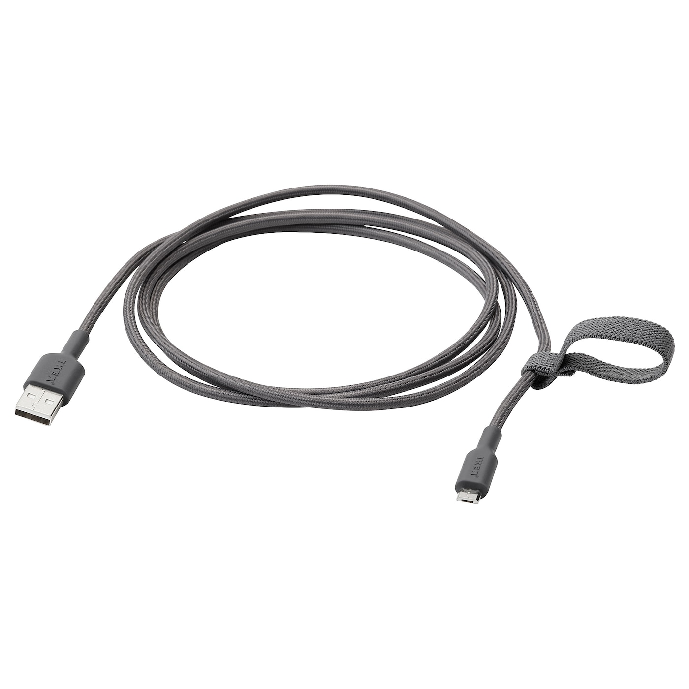Фото ЛИЛЛХУЛЬТ, USB-A на USB-микро, темно-серый