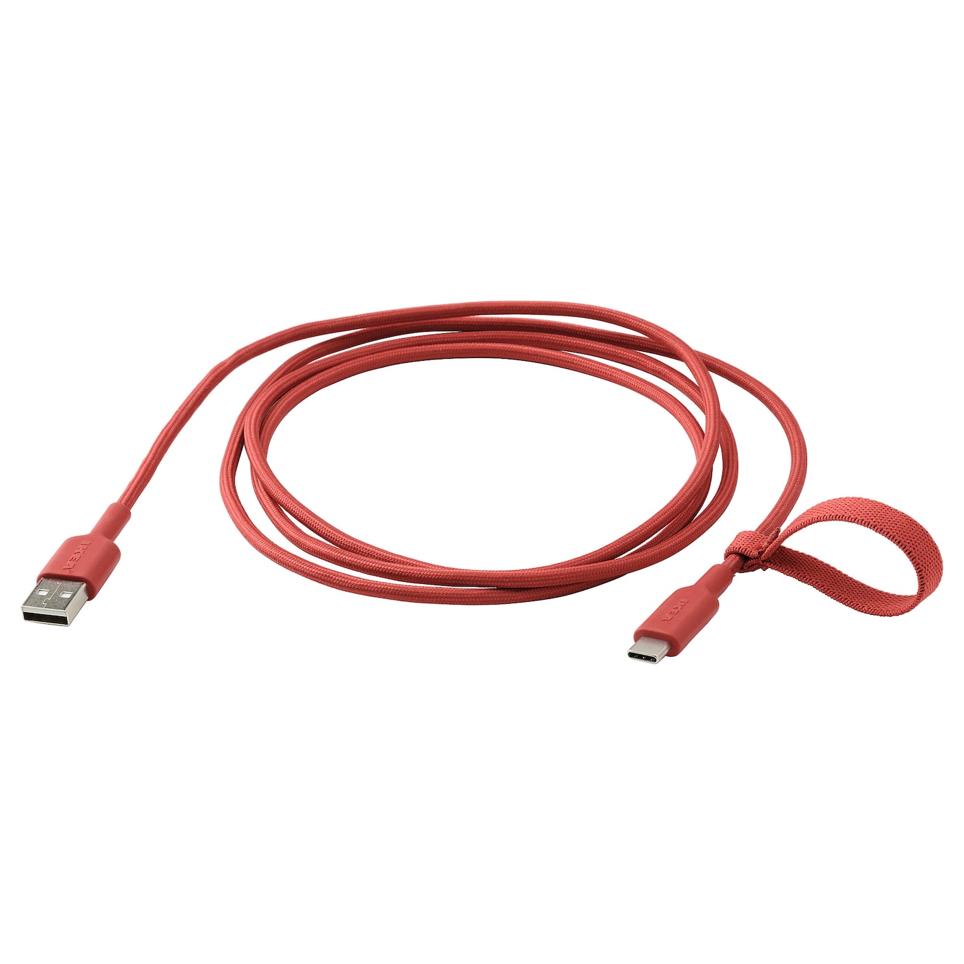 Фото ЛИЛЛХУЛЬТ, USB-A — USB-C, красный