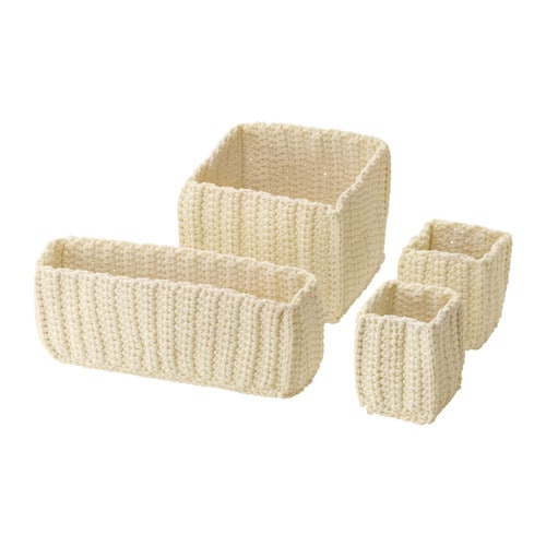 Фото Набор корзин, 4 штуки НОРДРЭНА