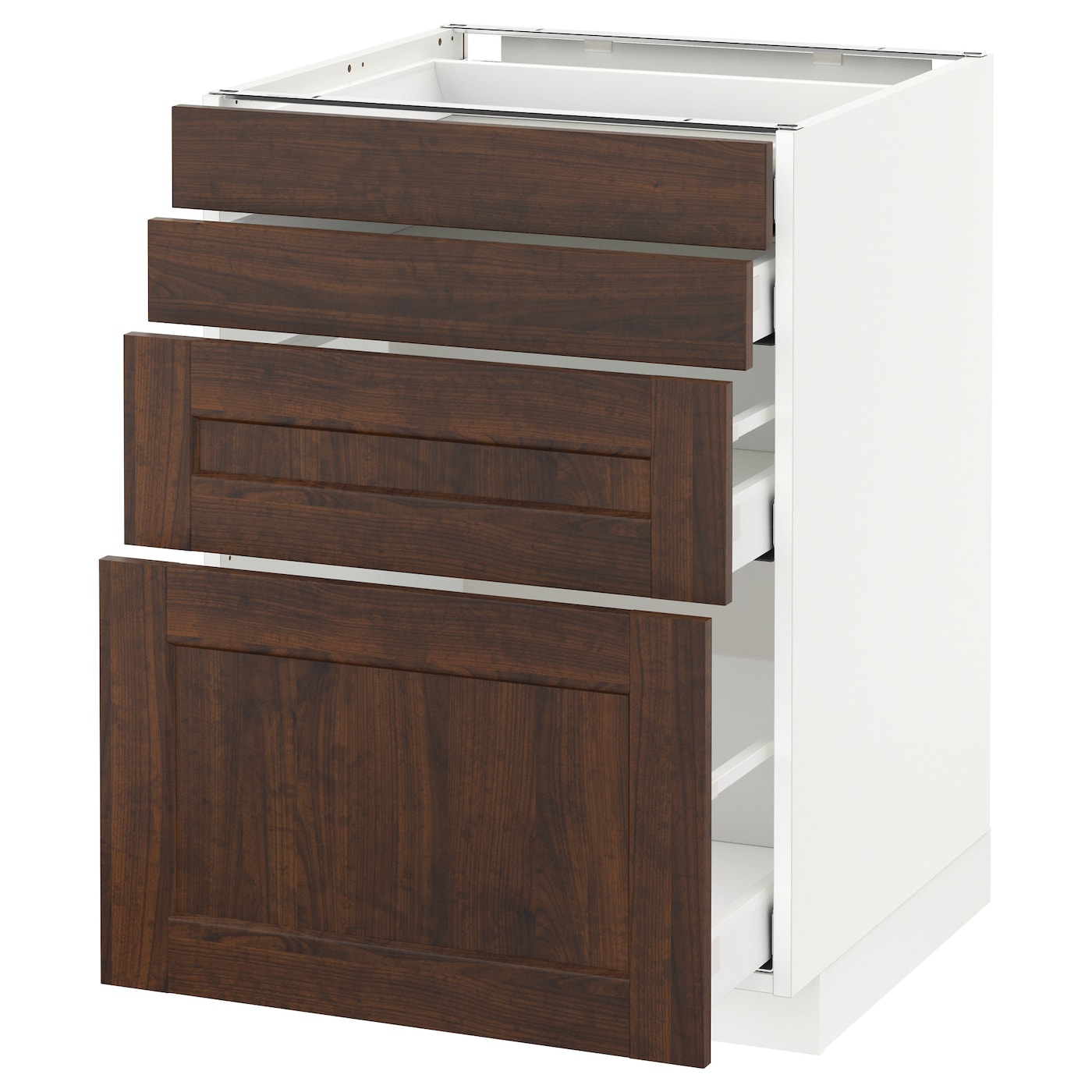 Фото Напольный шкаф 4 фронтальных панели / 4 ящика МЕТОД / МАКСИМЕРА