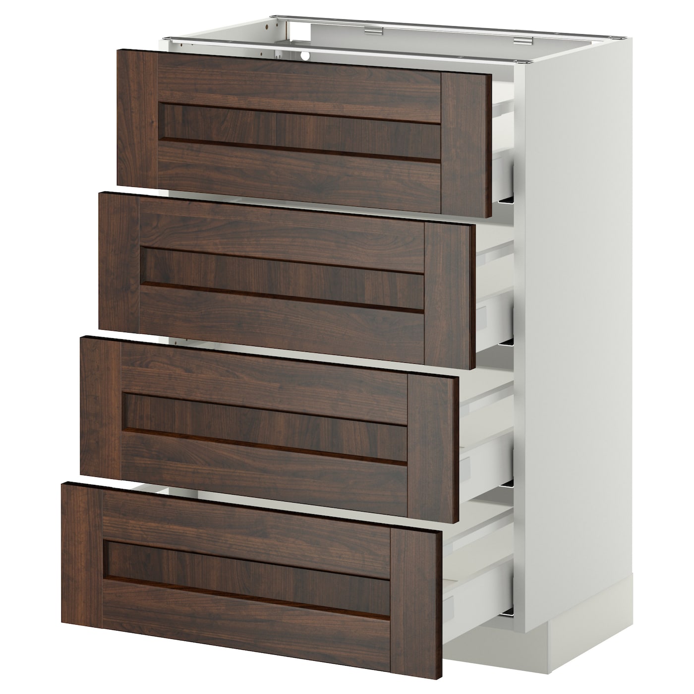 Фото Напольный шкаф 4 фронтальных панели / 4 ящика МЕТОД / МАКСИМЕРА