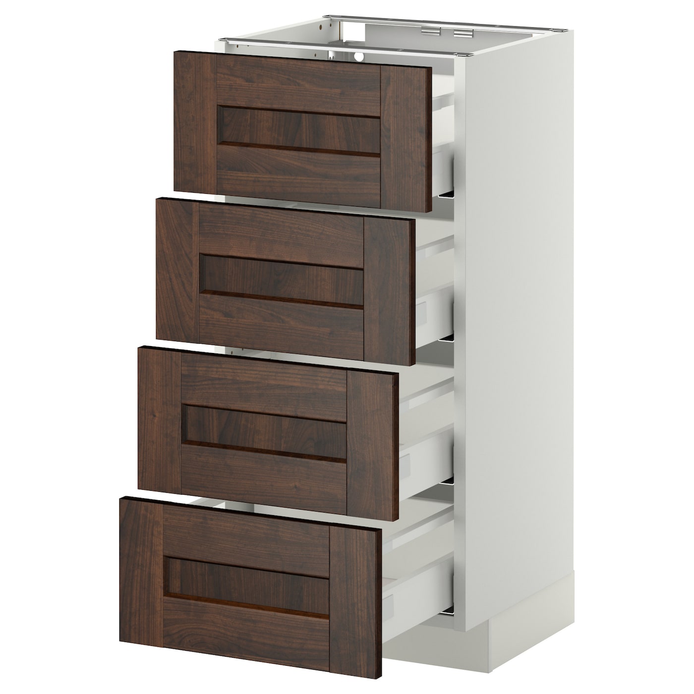 Фото Напольный шкаф 4 фронтальных панели / 4 ящика МЕТОД / МАКСИМЕРА