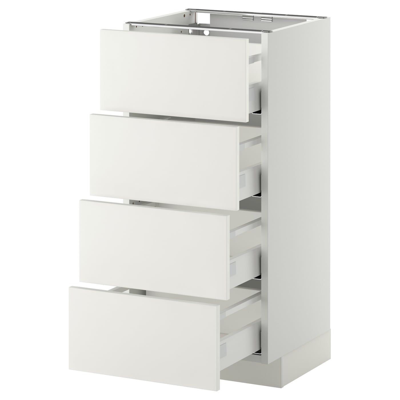 Фото Напольный шкаф 4 фронтальных панели / 4 ящика МЕТОД / МАКСИМЕРА