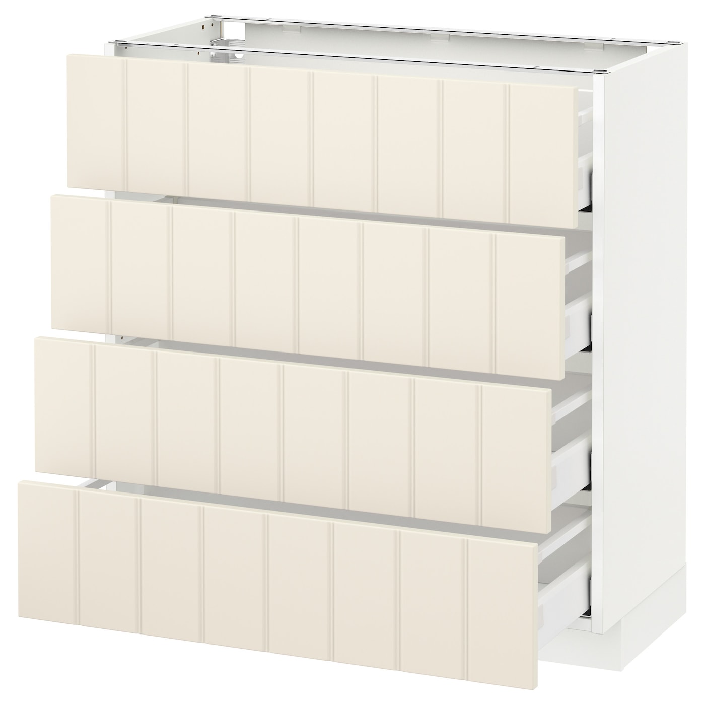 Фото Напольный шкаф 4 фронтальных панели / 4 ящика МЕТОД / МАКСИМЕРА