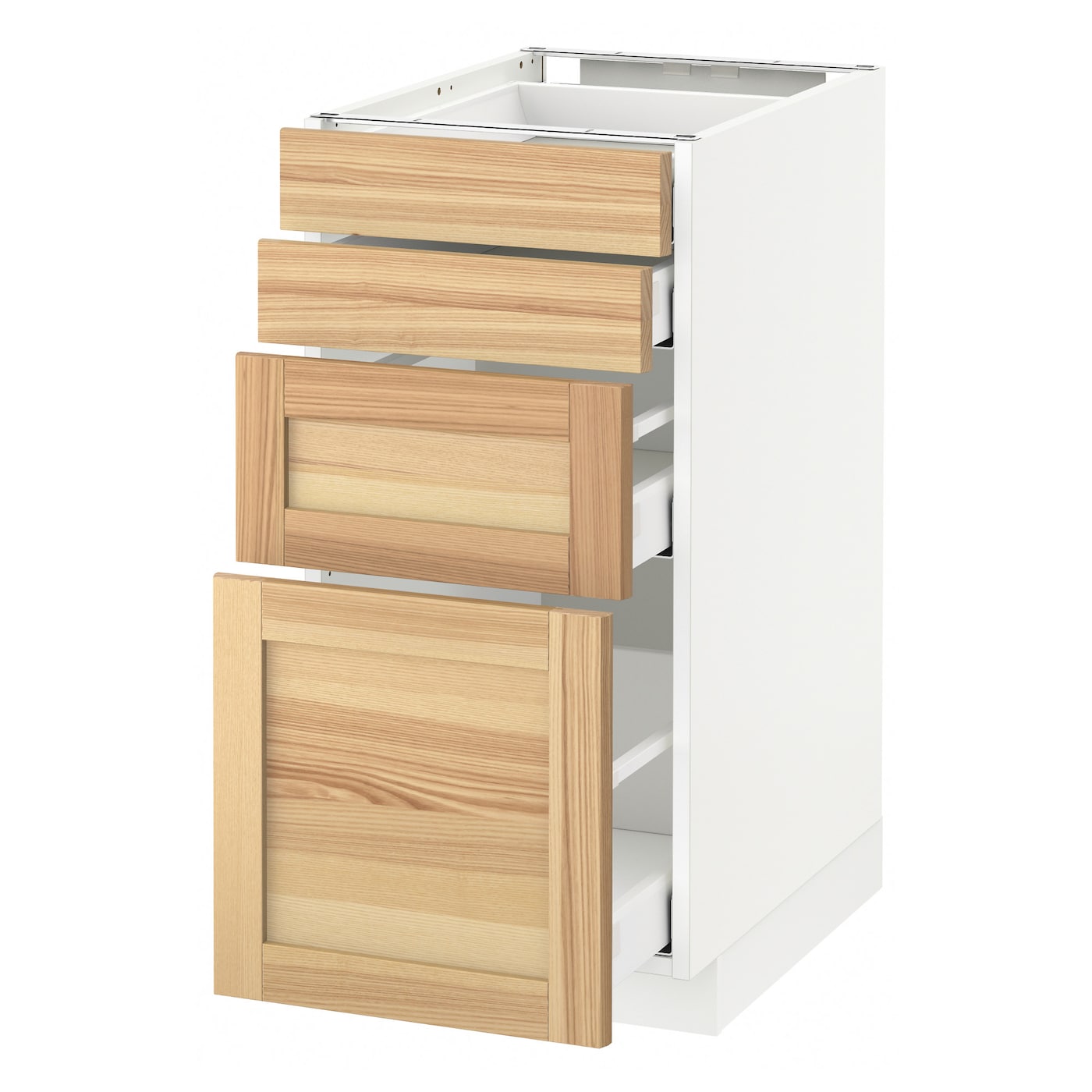 Фото Напольный шкаф 4 фронтальных панели / 4 ящика МЕТОД / МАКСИМЕРА