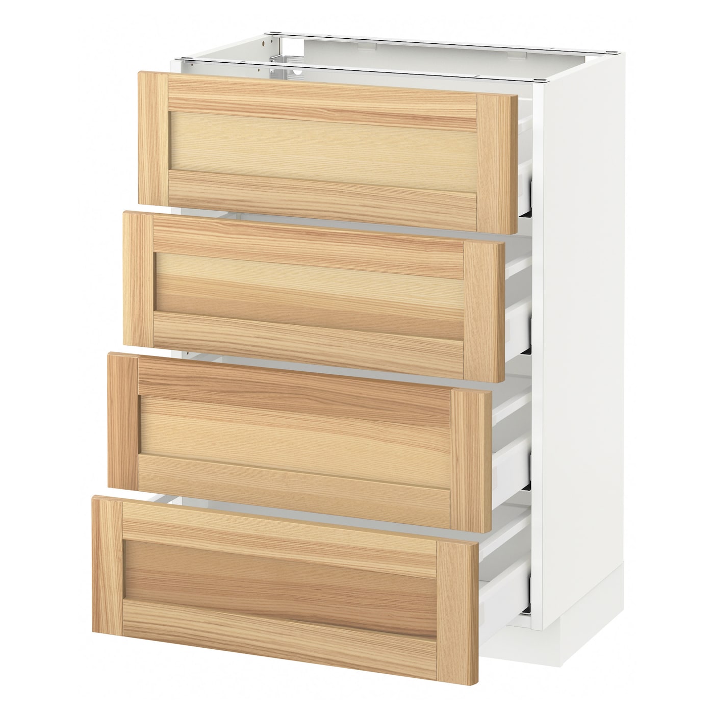 Фото Напольный шкаф 4 фронтальных панели / 4 ящика МЕТОД / МАКСИМЕРА