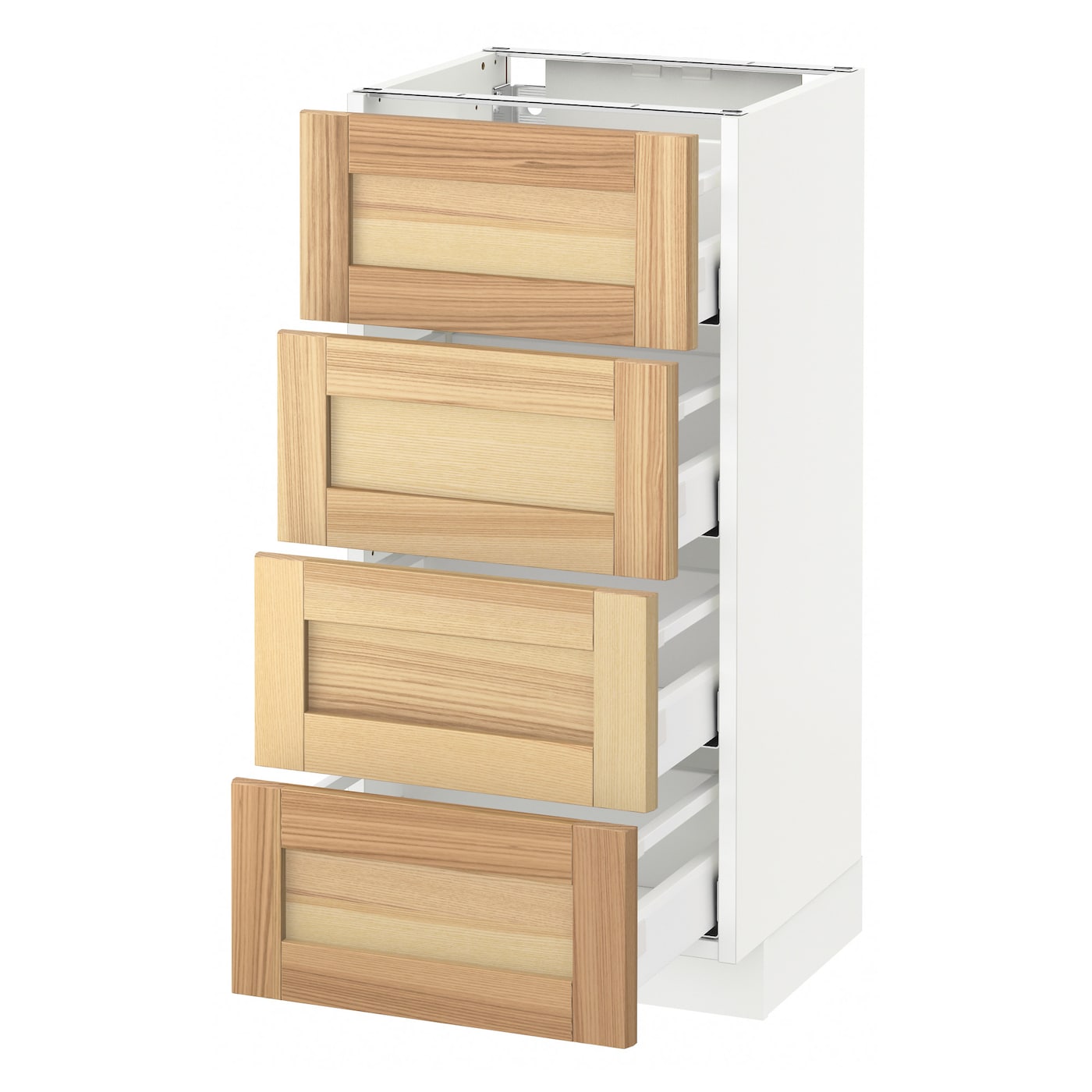 Фото Напольный шкаф 4 фронтальных панели / 4 ящика МЕТОД / МАКСИМЕРА