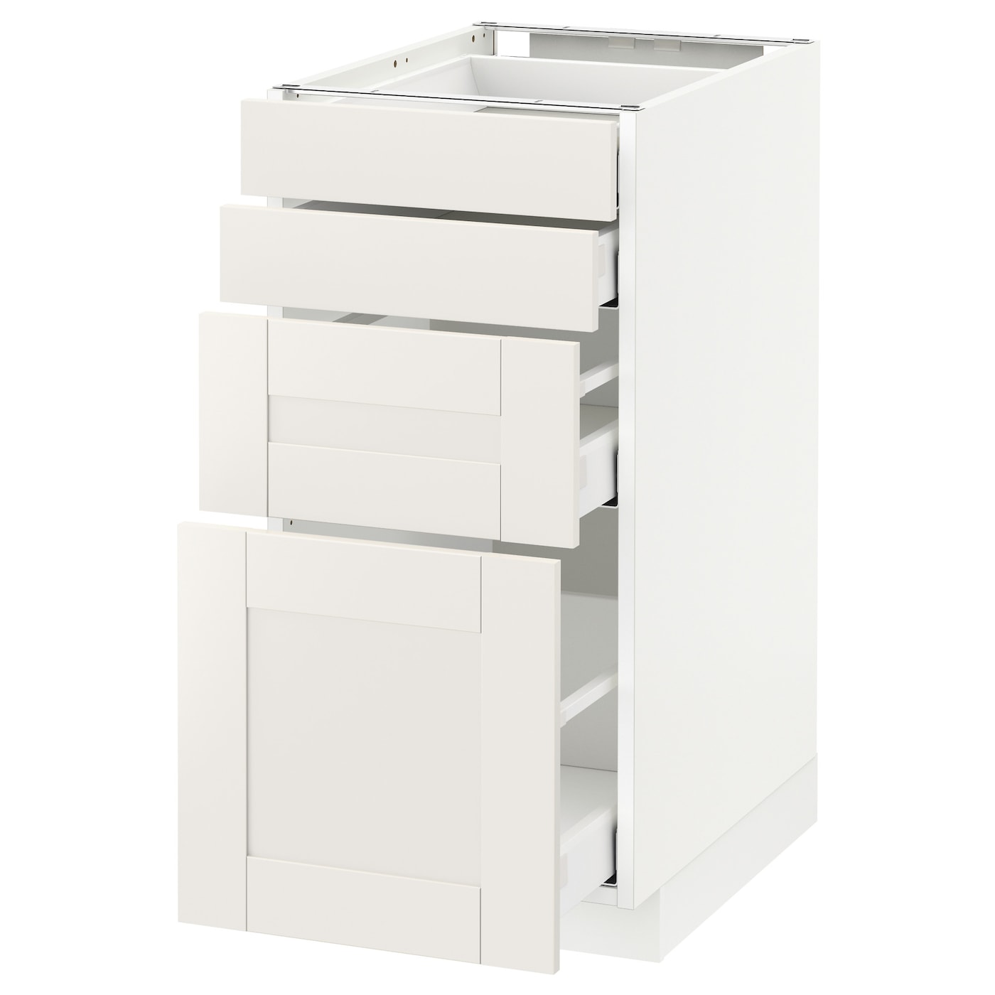 Фото Напольный шкаф 4 фронтальных панели / 4 ящика МЕТОД / МАКСИМЕРА