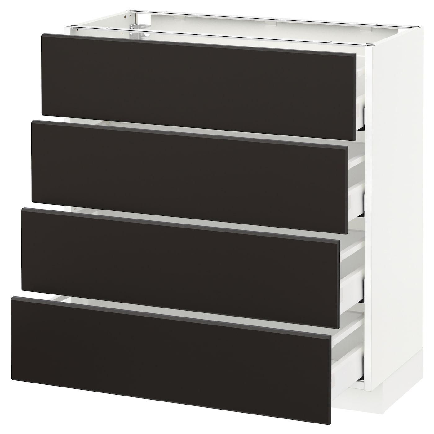 Фото Напольный шкаф 4 фронтальных панели / 4 ящика МЕТОД / МАКСИМЕРА