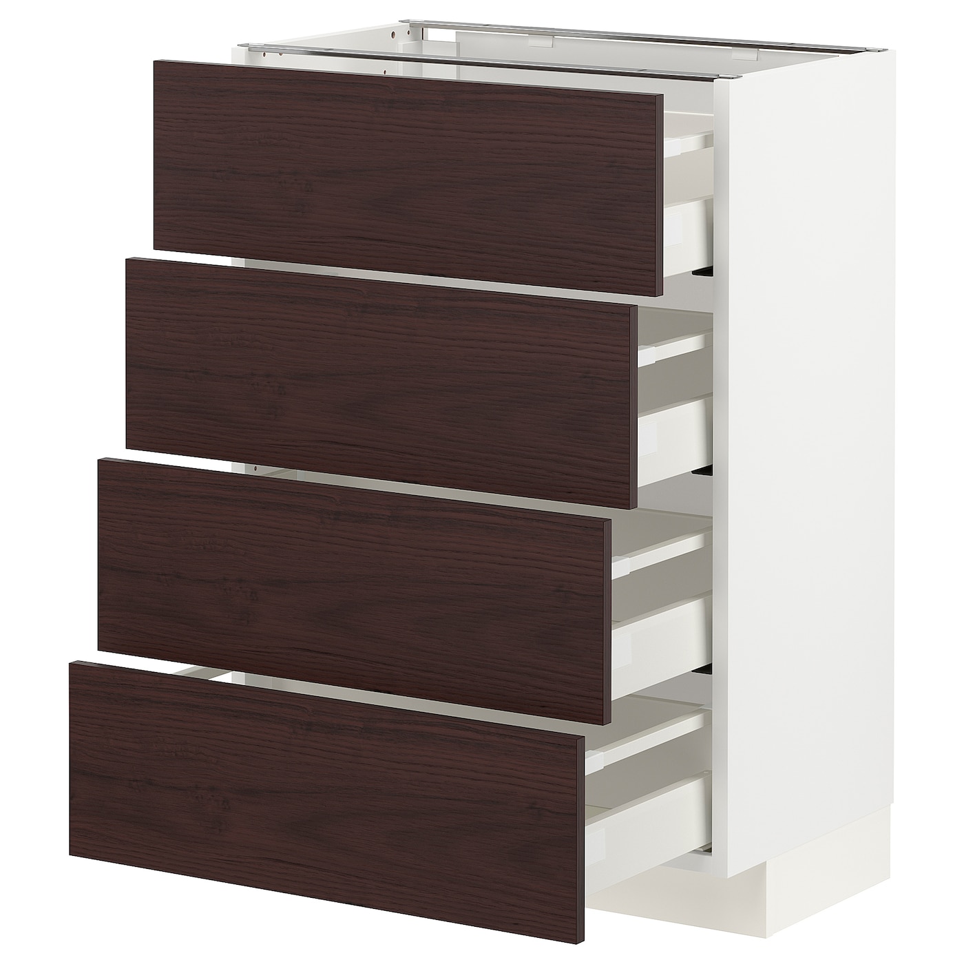 Фото Напольный шкаф 4 фронтальных панели / 4 ящика МЕТОД / МАКСИМЕРА