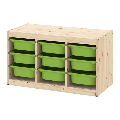 Фото Комбинация для хранения+контейнеры ТРУФАСТ